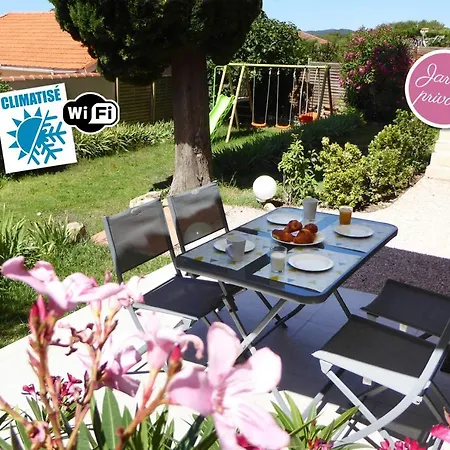 Сasa de vacaciones Bas De Jardin Plein Sud Proche Clim-wifi *